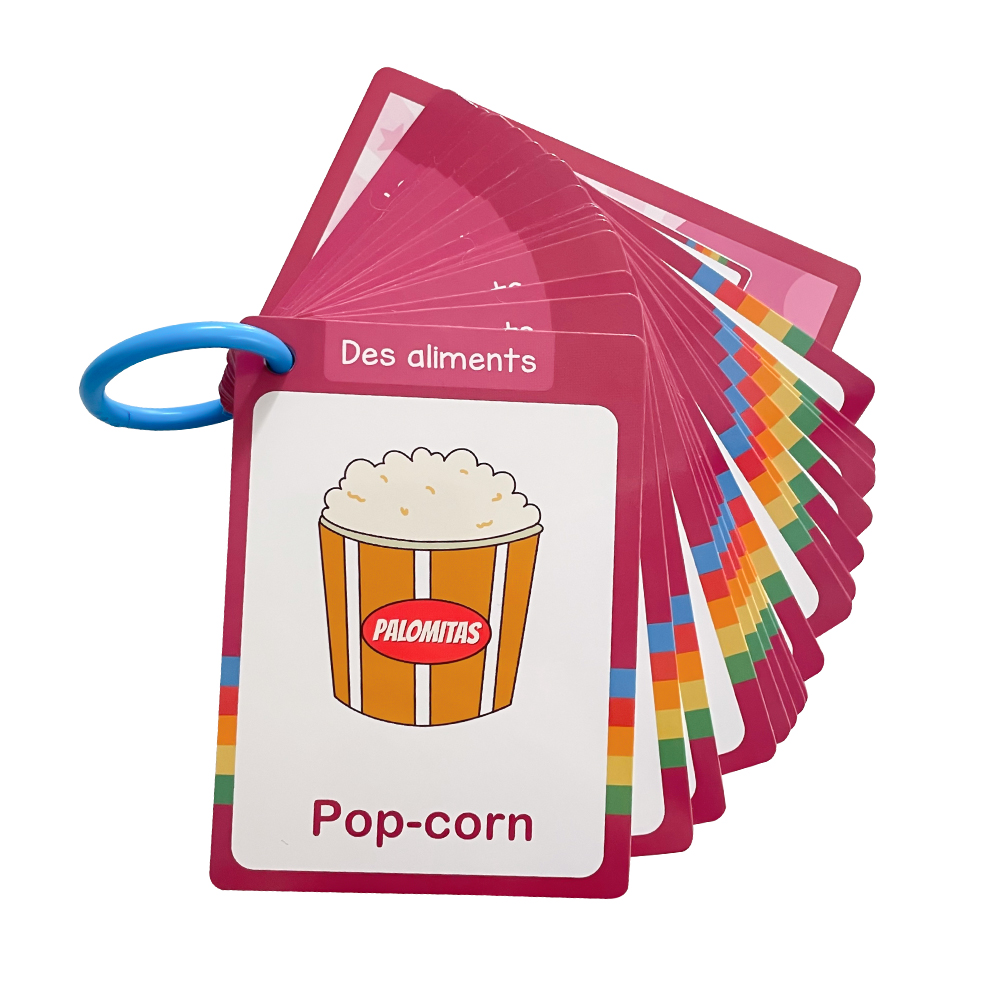 20Pcs Foods Theme French Vocab - đánh giá và giá Kids Educational Posters