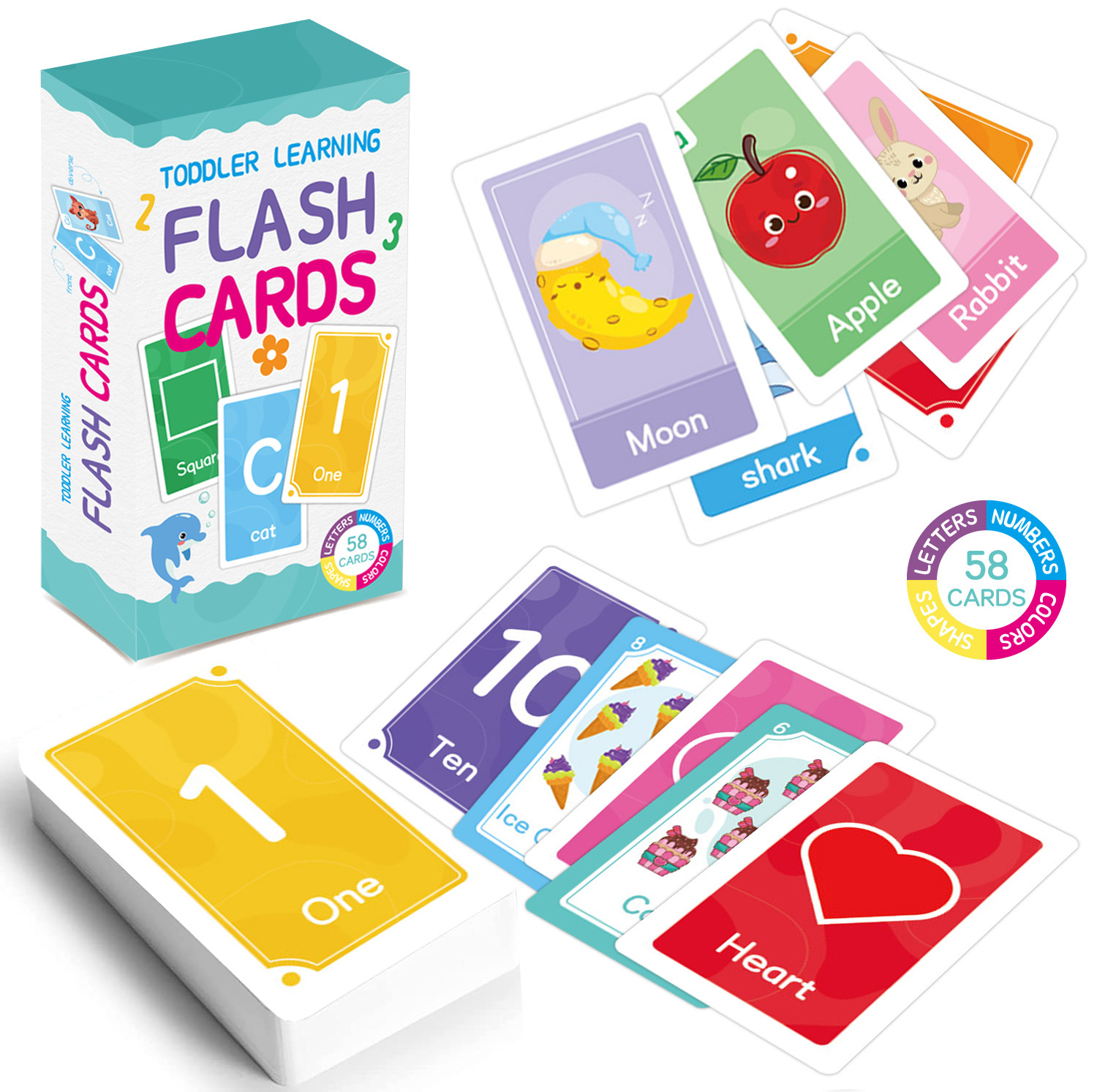 58 Pcs ABC Alphabet Flashcards - đánh giá và giá Kids Early Education