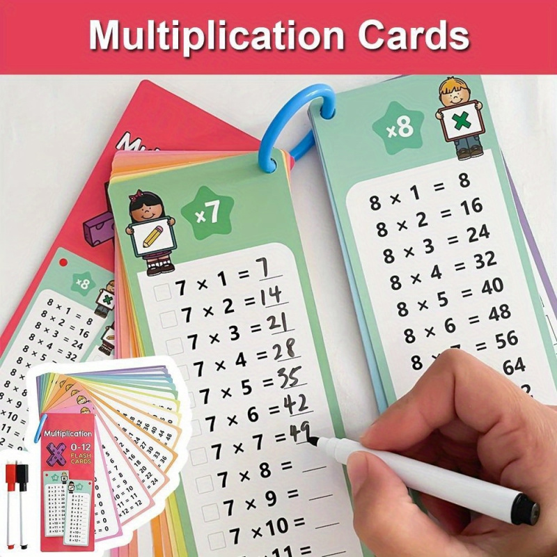 0-12 Multiplication Cards Math - đánh giá và giá Kids Educational Posters