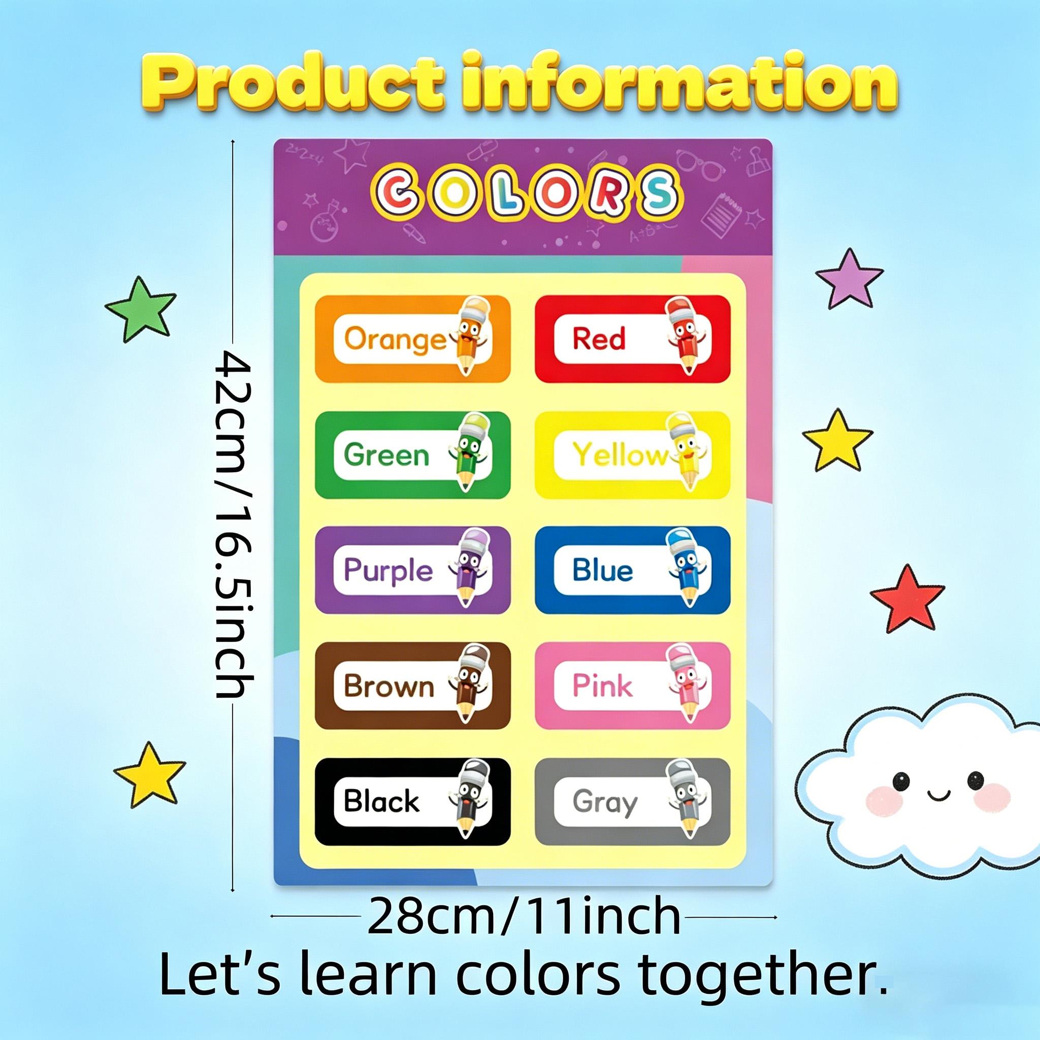16 PCS Educational Posters for - đánh giá và giá Kids Educational Posters