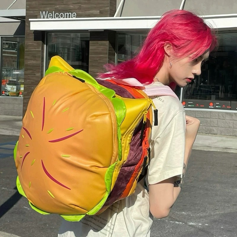 2026 Cute 3D Hamburger Backpac - đánh giá và giá Kids Education School