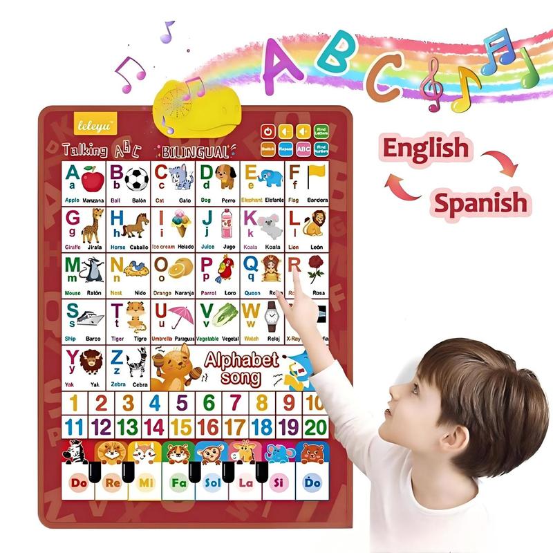 Kids' Bilingual English-Spanis - đánh giá và giá Kids Educational Posters