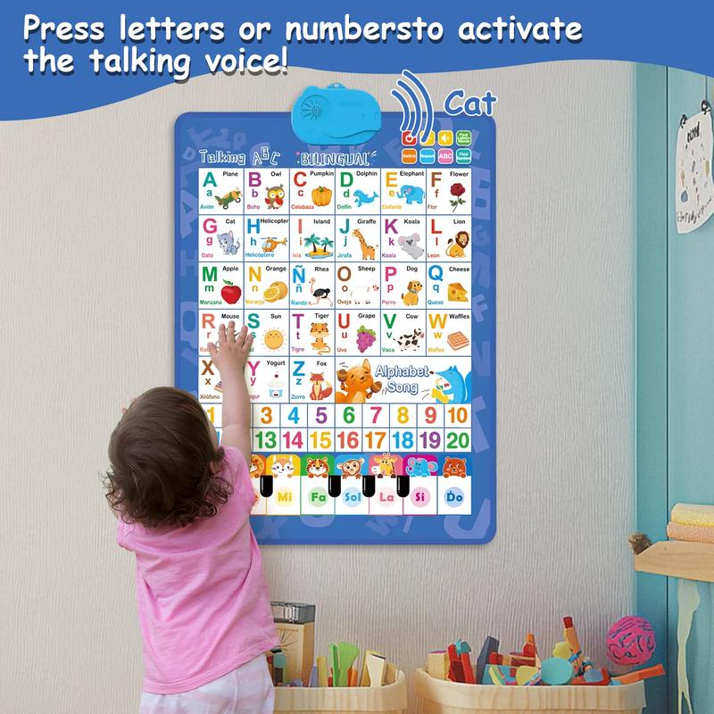 Kids' Bilingual English-Spanis - đánh giá và giá Kids Educational Posters