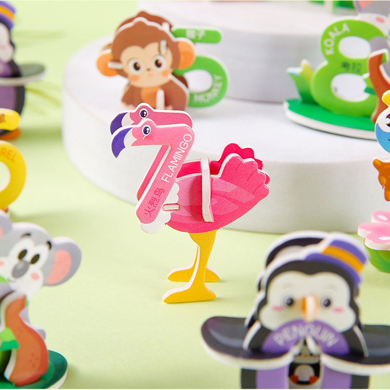 3D Cartoon Animal Number Foam  - đánh giá và giá Number Puzzle Foam