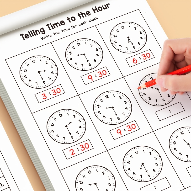Children Telling Time Practice - đánh giá và giá Kids Educational Workbooks