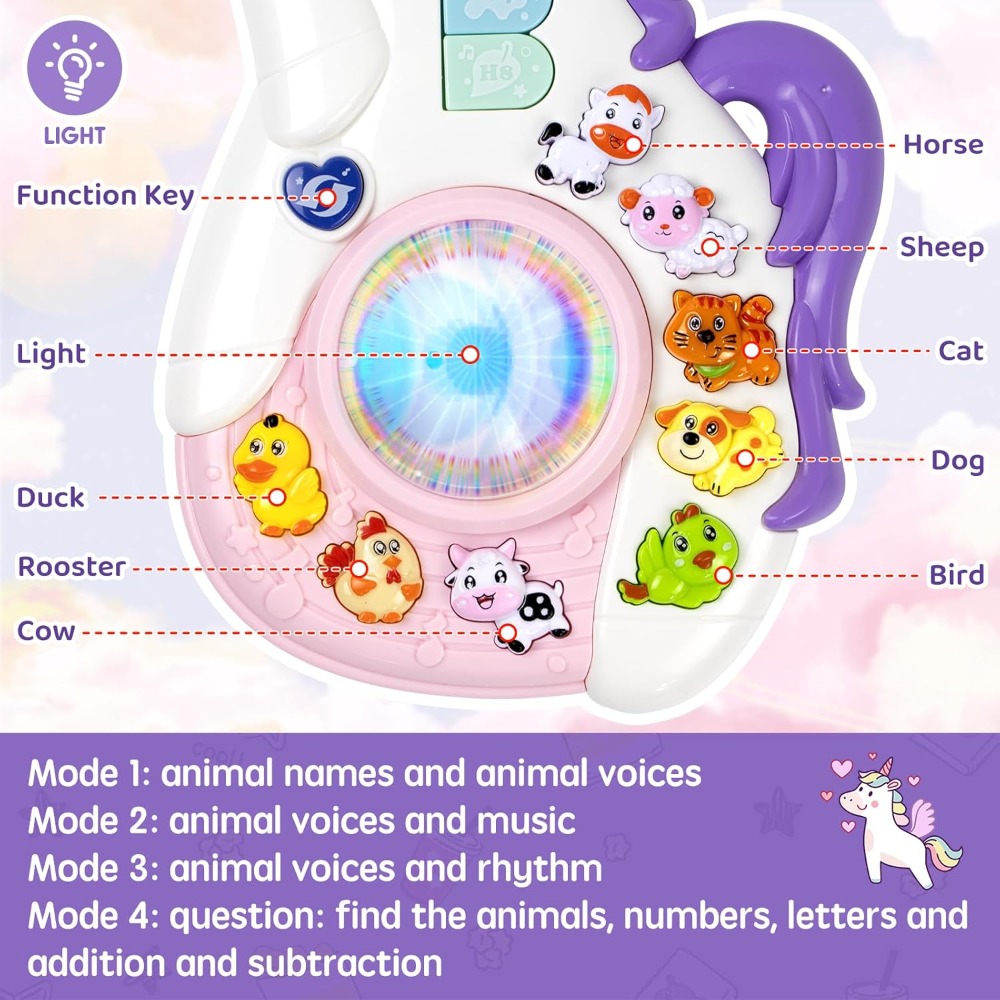 Baby Musical Unicorn Toys Educ - đánh giá và giá Kids First Education