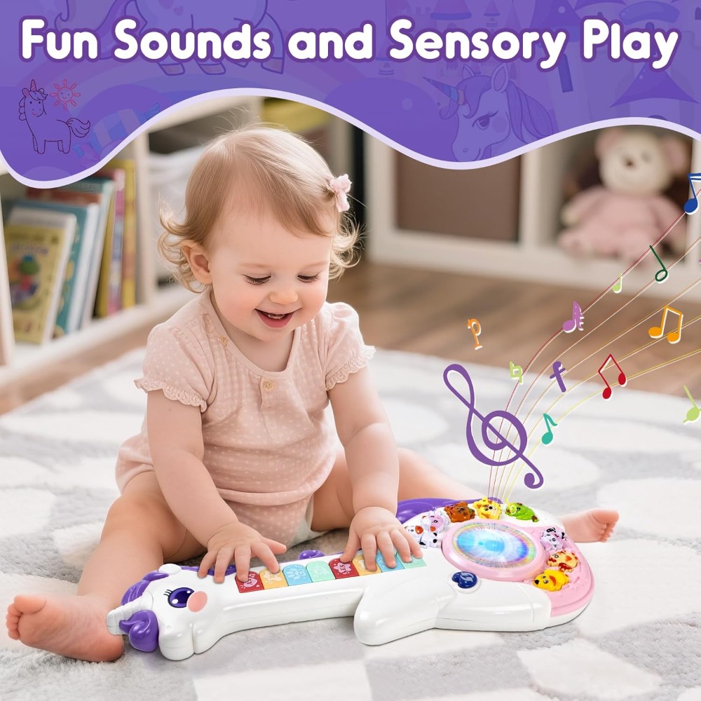 Baby Musical Unicorn Toys Educ - đánh giá và giá Kids First Education