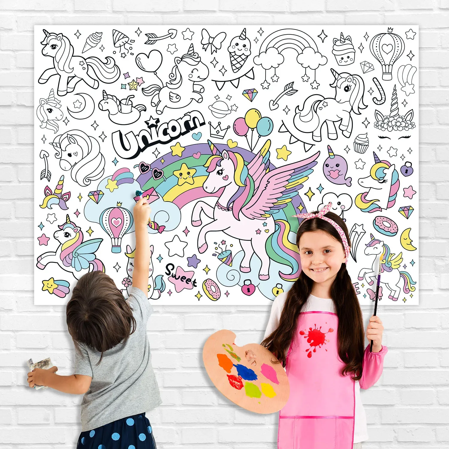 New Unicorn Coloring Books for - đánh giá và giá Kids Educational Posters