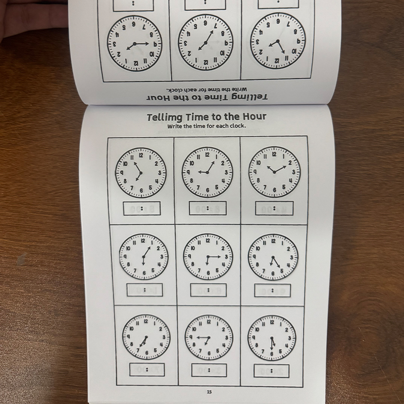 Telling Time Workbook for Kids - đánh giá và giá Kids Educational Workbooks