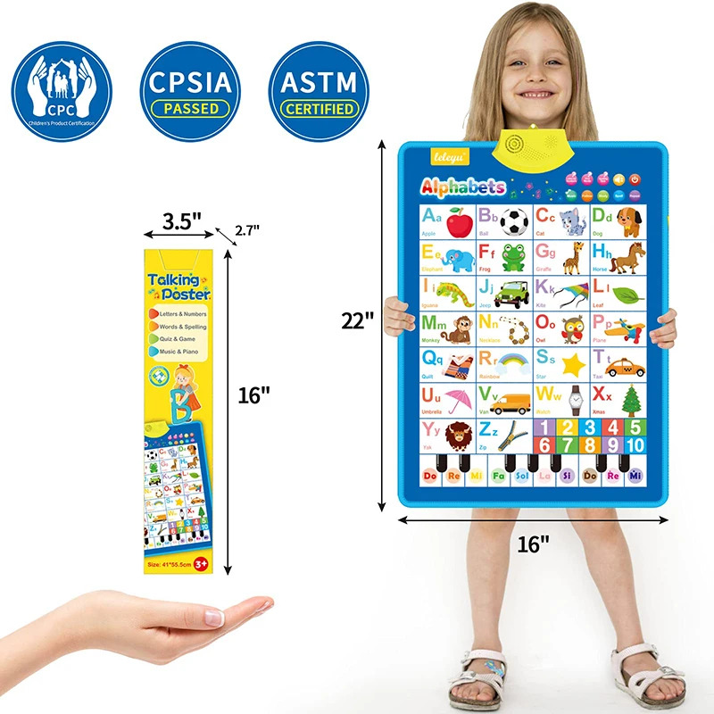 Electronic English Alphabet Wa - đánh giá và giá Kids Educational Posters